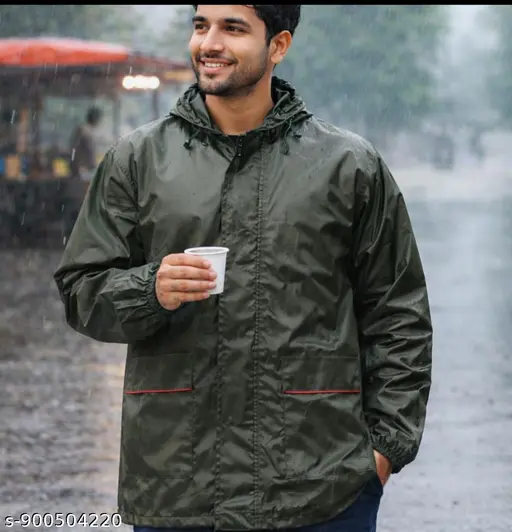 All seasons Raincoat dark green